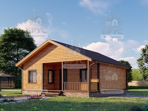 Проект дома из бруса ДБ-67