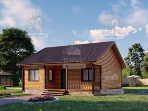 Проект дома из бруса ДБ-81