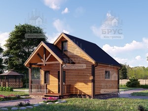 Проект дома из бруса ББ-6